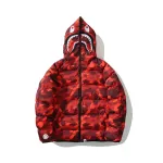 OBO Bape Shark Parka Jacket Red & Yellow & Blue