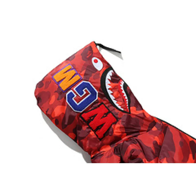 OBO Bape Shark Parka Jacket Red & Yellow & Blue