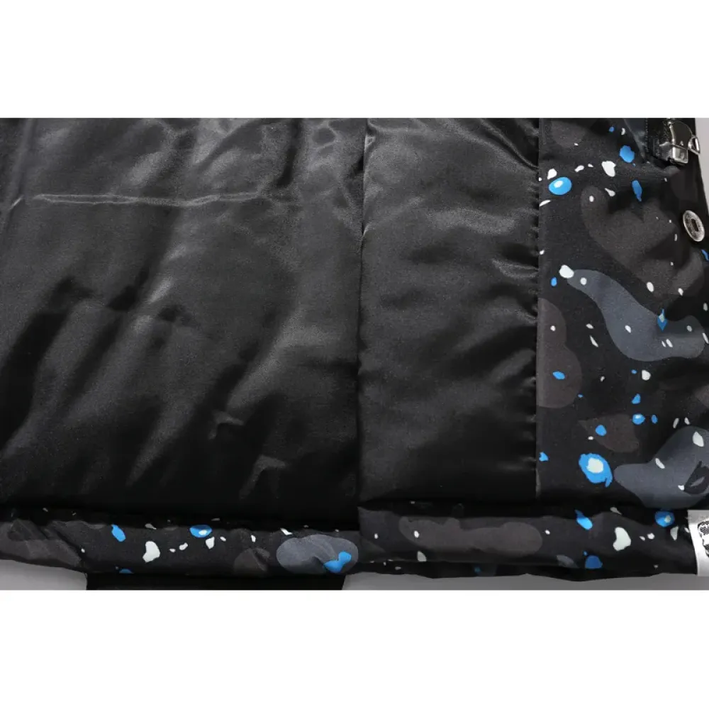 OBO BAPE Shark Starry Sky Cotton Coat Black