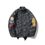 OBO BAPE Shark Starry Sky Cotton Coat Black