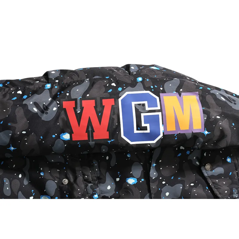 OBO BAPE Shark Starry Sky Cotton Coat Black