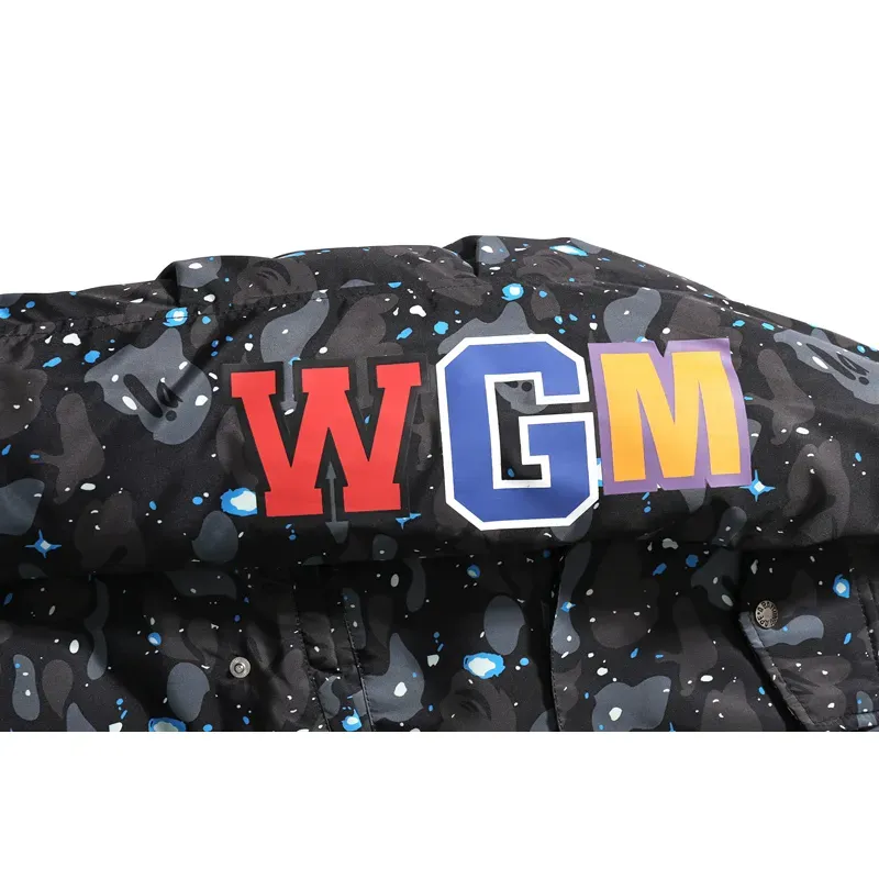 OBO BAPE Shark Starry Sky Cotton Coat Black