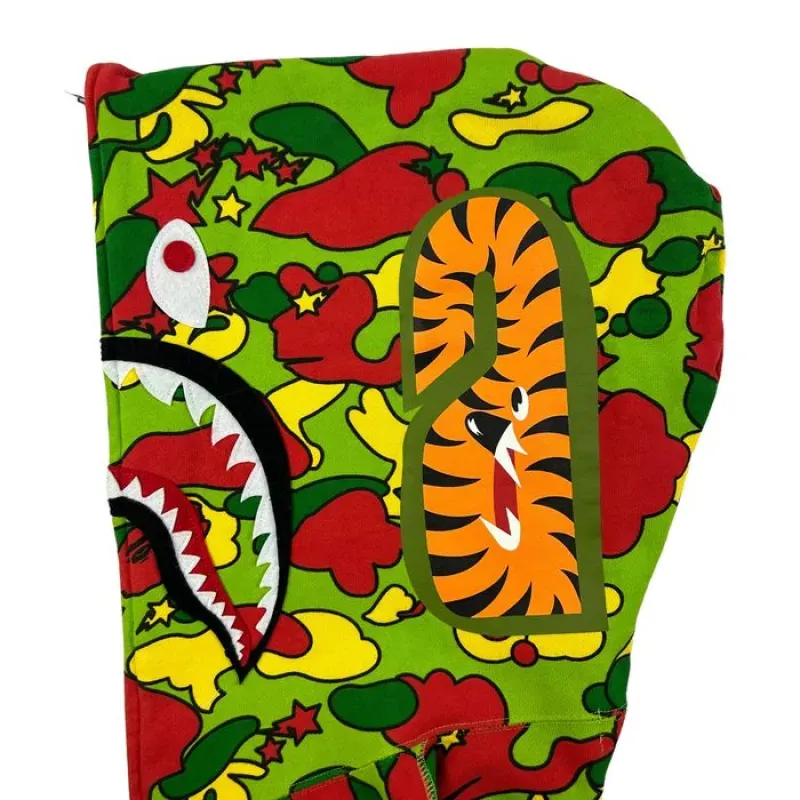 OBO BAPE Sta Camo Shark Full Zip Hoodie Green