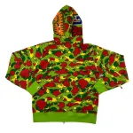 OBO BAPE Sta Camo Shark Full Zip Hoodie Green