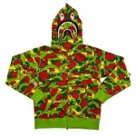 OBO BAPE Sta Camo Shark Full Zip Hoodie Green