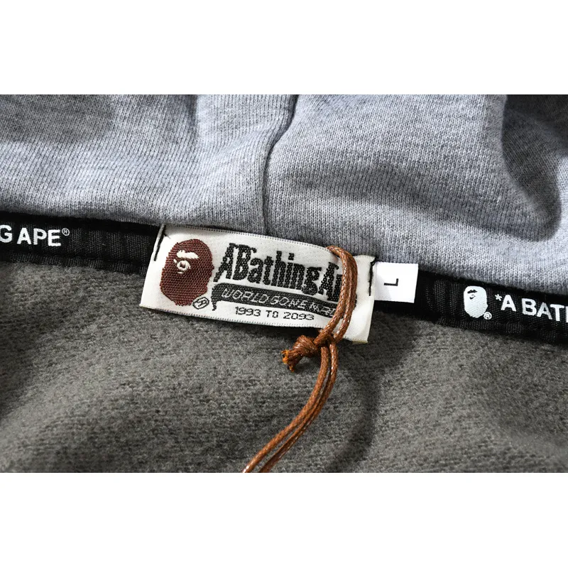 OBO BAPE Tiger Head Double Hood Camouflage Patchwork Hoodie