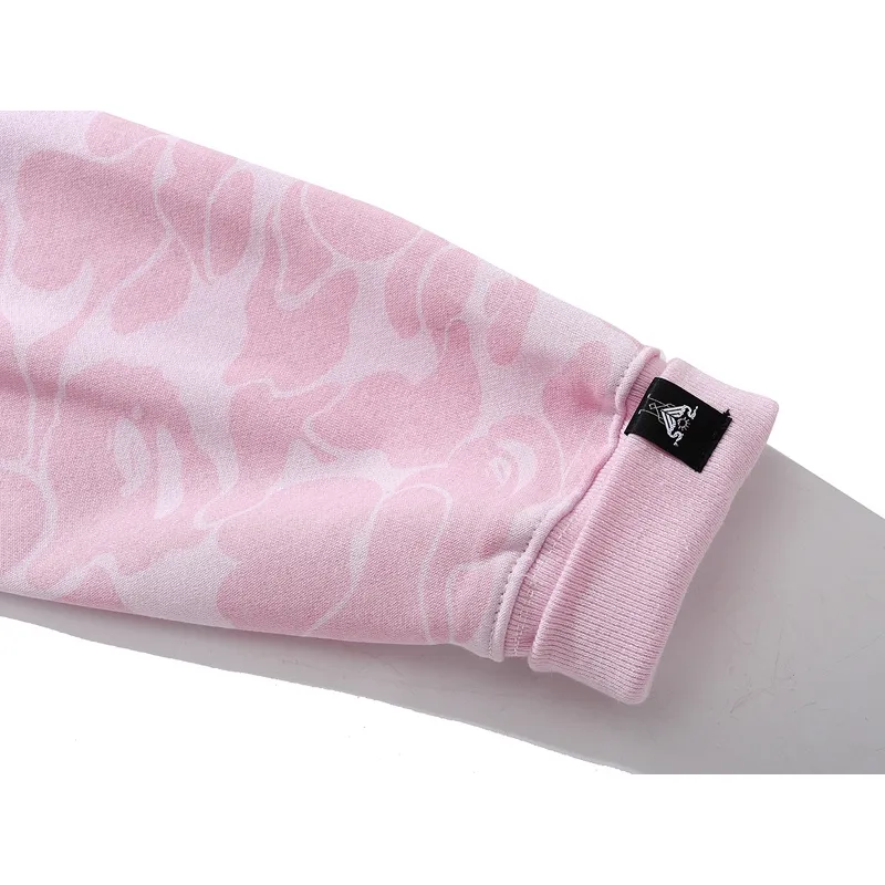OBO BAPE x Inter Miami CF Camo Pullover Hoodie Pink & Black & White