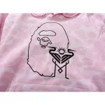 OBO BAPE x Inter Miami CF Camo Pullover Hoodie Pink & Black & White