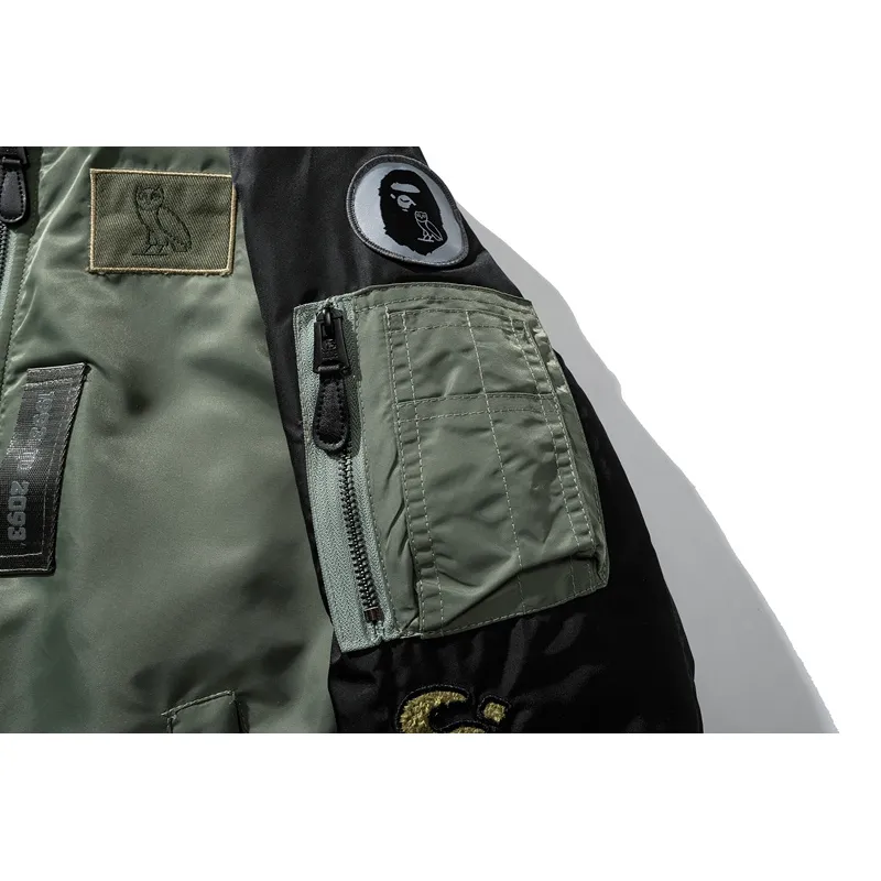 OBO BAPE x OVO Loose Fit MA-1 Jacket Camo