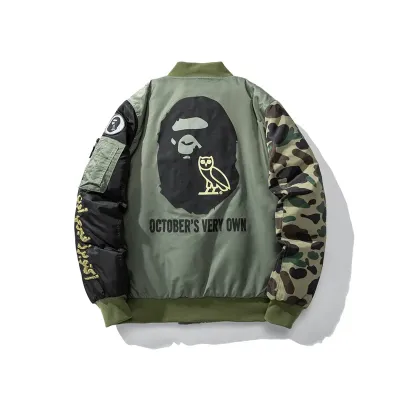 OBO BAPE x OVO Loose Fit MA-1 Jacket Camo 02