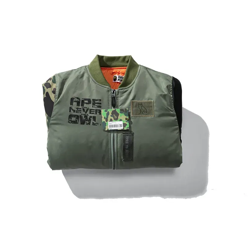 OBO BAPE x OVO Loose Fit MA-1 Jacket Camo