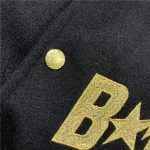 OBO BAPE x OVO Varsity Jacket Cotton Coat Black
