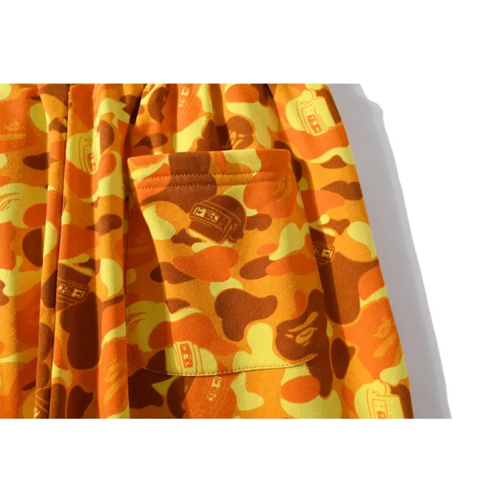 OBO BAPE x PUBG Joint Model PlayerUnknown's Battlegrounds 0range Camouflage Trousers