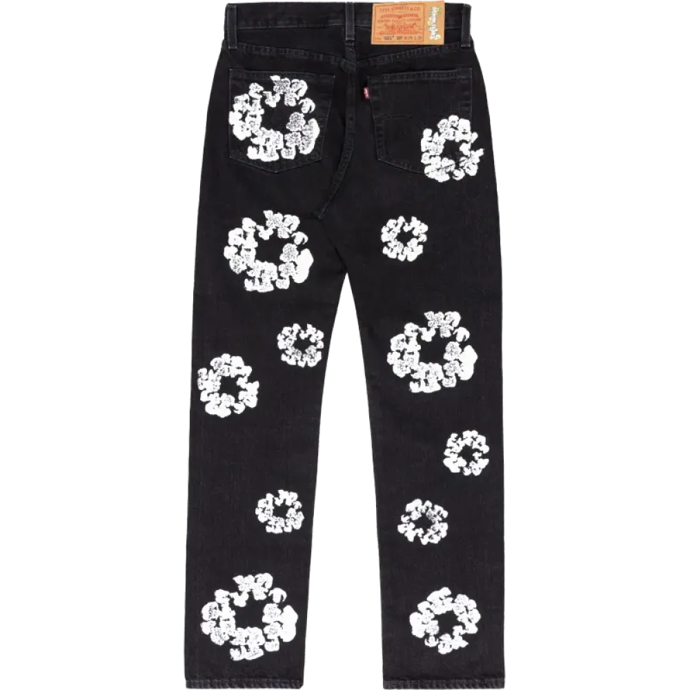 OBO Denim Tears  The Cotton Wreath Jean Black