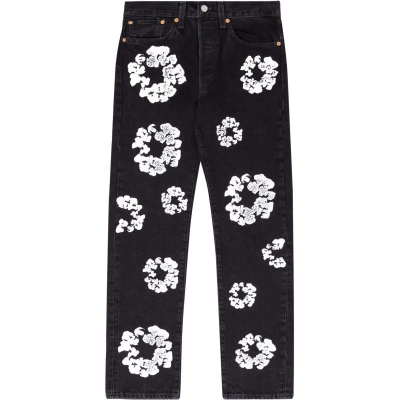 OBO Denim Tears  The Cotton Wreath Jean Black