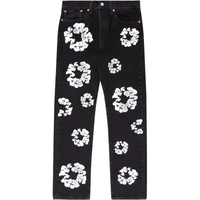 OBO Denim Tears  The Cotton Wreath Jean Black 01