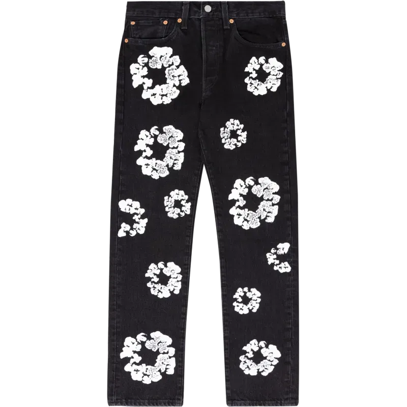 OBO Denim Tears  The Cotton Wreath Jean Black