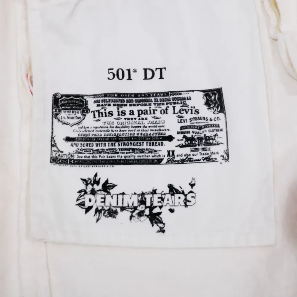 OBO Denim Tears  The Cotton Wreath Jean White