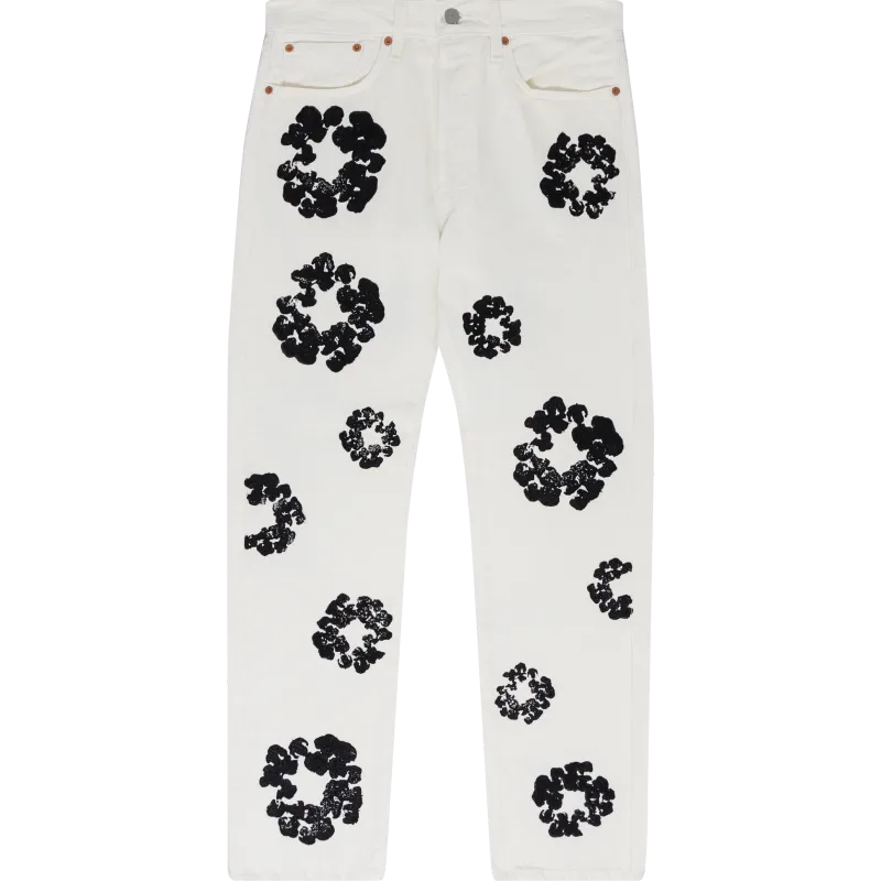 OBO Denim Tears  The Cotton Wreath Jean White