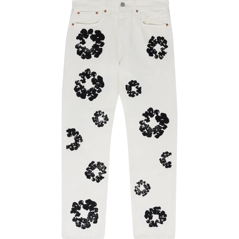 OBO Denim Tears  The Cotton Wreath Jean White