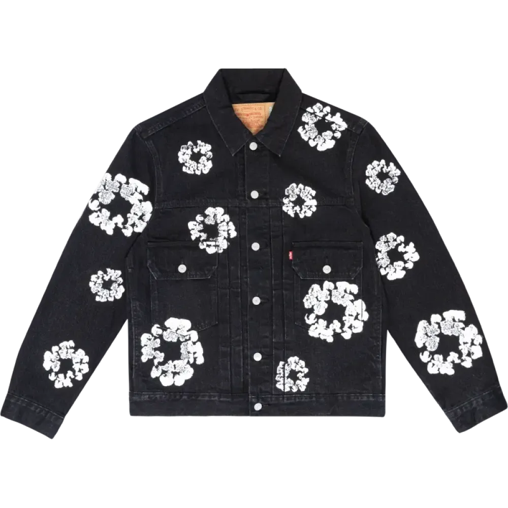 OBO Denim Tears  Type - 2 All Over Wreath Black