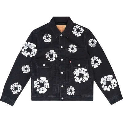 OBO Denim Tears  Type - 2 All Over Wreath Black 01