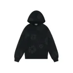 OBO Denim Tears Cotton Wreath Hoodie Black Monochrome