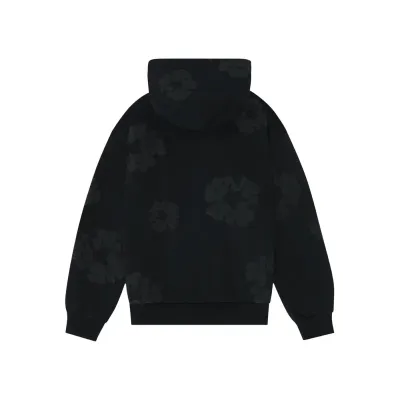 OBO Denim Tears Cotton Wreath Hoodie Black Monochrome 02