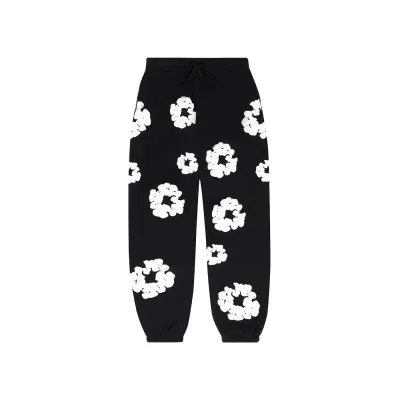 OBO Denim Tears The Cotton Wreath Sweatpants Black 01