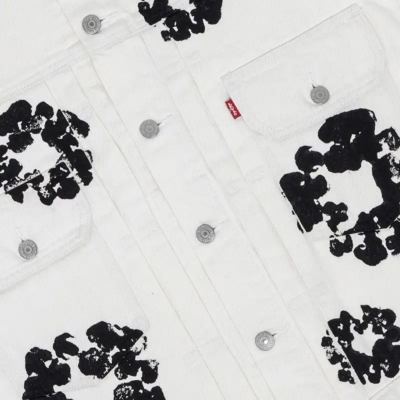 OBO Denim Tears Type - 2 All Over Wreath White
