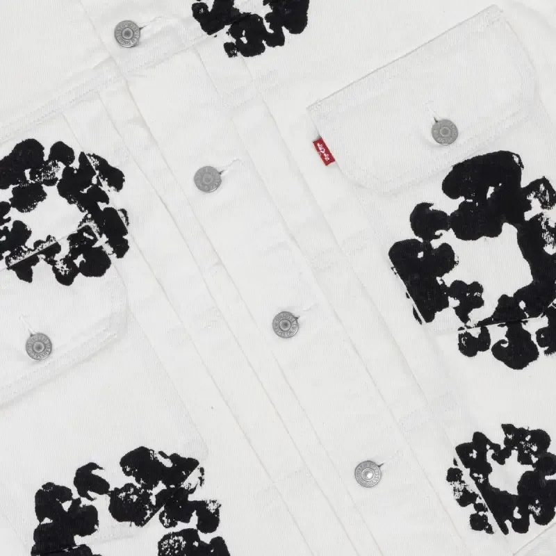 OBO Denim Tears Type - 2 All Over Wreath White