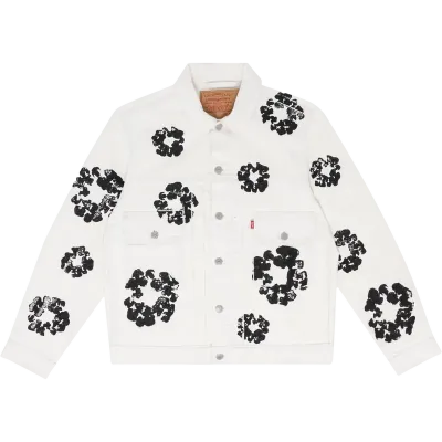 OBO Denim Tears Type - 2 All Over Wreath White 01