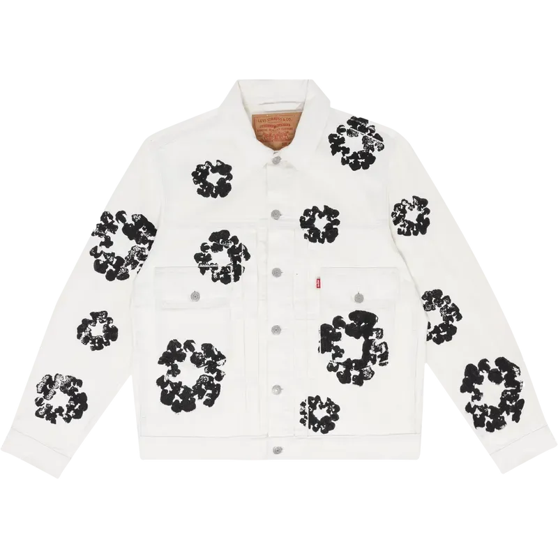 OBO Denim Tears Type - 2 All Over Wreath White