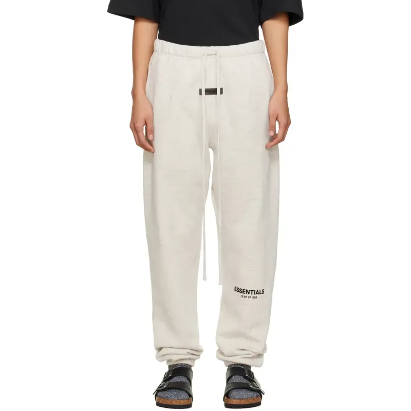 OBO Fear of God Essentials Off-White Drawstring Lounge Pants