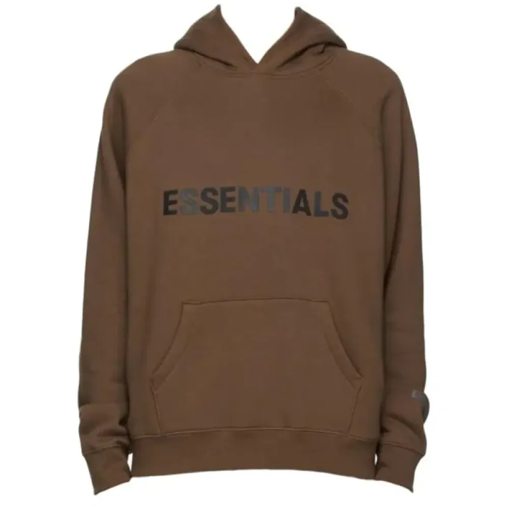 OBO Fear Of God Essentials Pullover Hoodie Brown