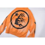 OBO Hellstar Fire Orange Hoodie Orange Dye