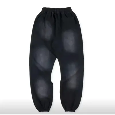 OBO Hellstar No Guts No Glory Flare Bottom Sweatpants Midnight Dye Black 02