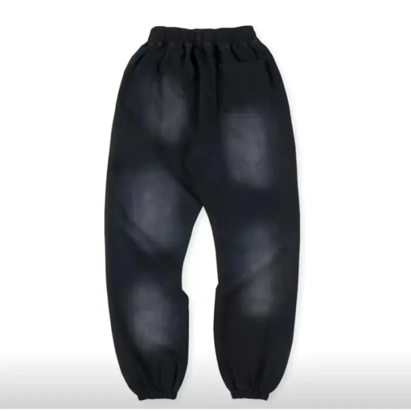 OBO Hellstar No Guts No Glory Flare Bottom Sweatpants Midnight Dye Black