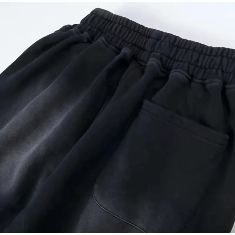 OBO Hellstar No Guts No Glory Flare Bottom Sweatpants Midnight Dye Black