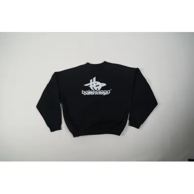 OBO Layered Sports Round Sweatshirt Oversized In Black 02