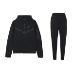 OBO Nike Sportswear Tech Fleece Full-Zip Hoodie & Joggers Set Black/Black
