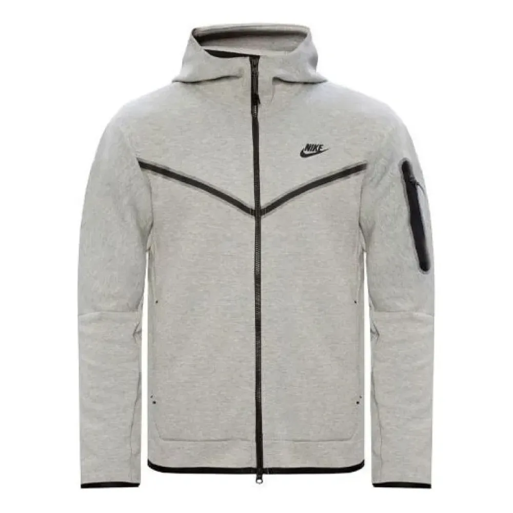 OBO Nike Sportswear Tech Fleece Full-Zip Hoodie Heather Grey