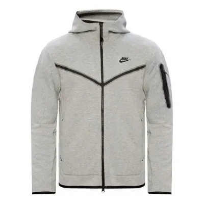 OBO Nike Sportswear Tech Fleece Full-Zip Hoodie Heather Grey 01