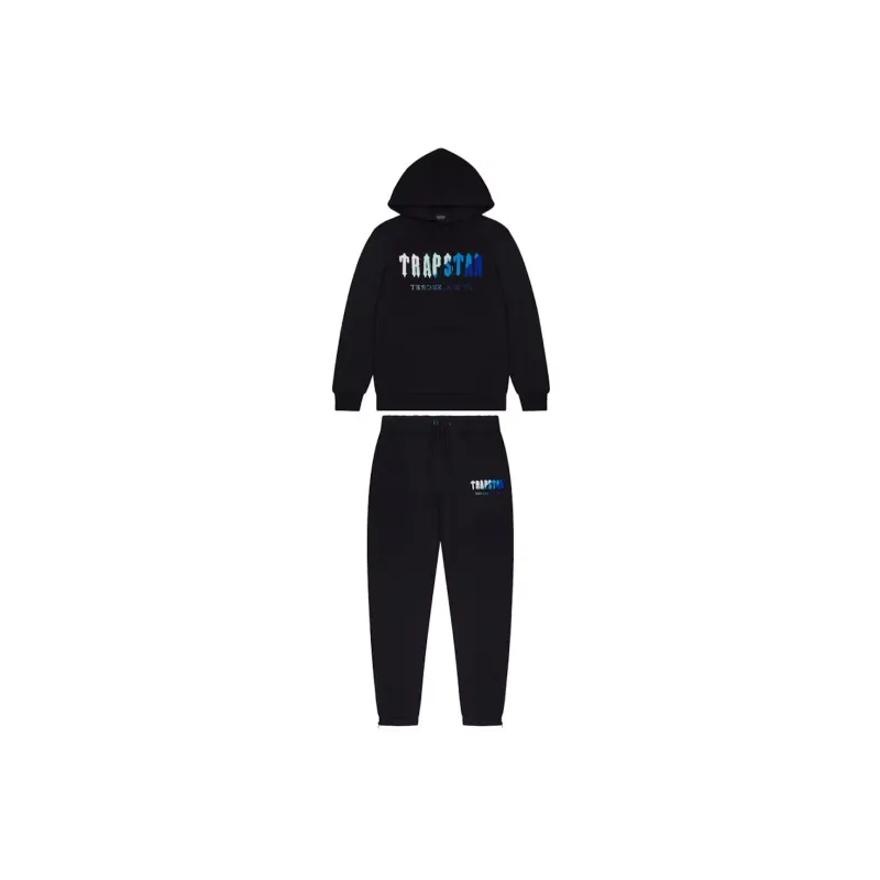 OBO Trapstar Chenille Decoded Hoodie Tracksuit Black Ice Flavours 2.0 Edition