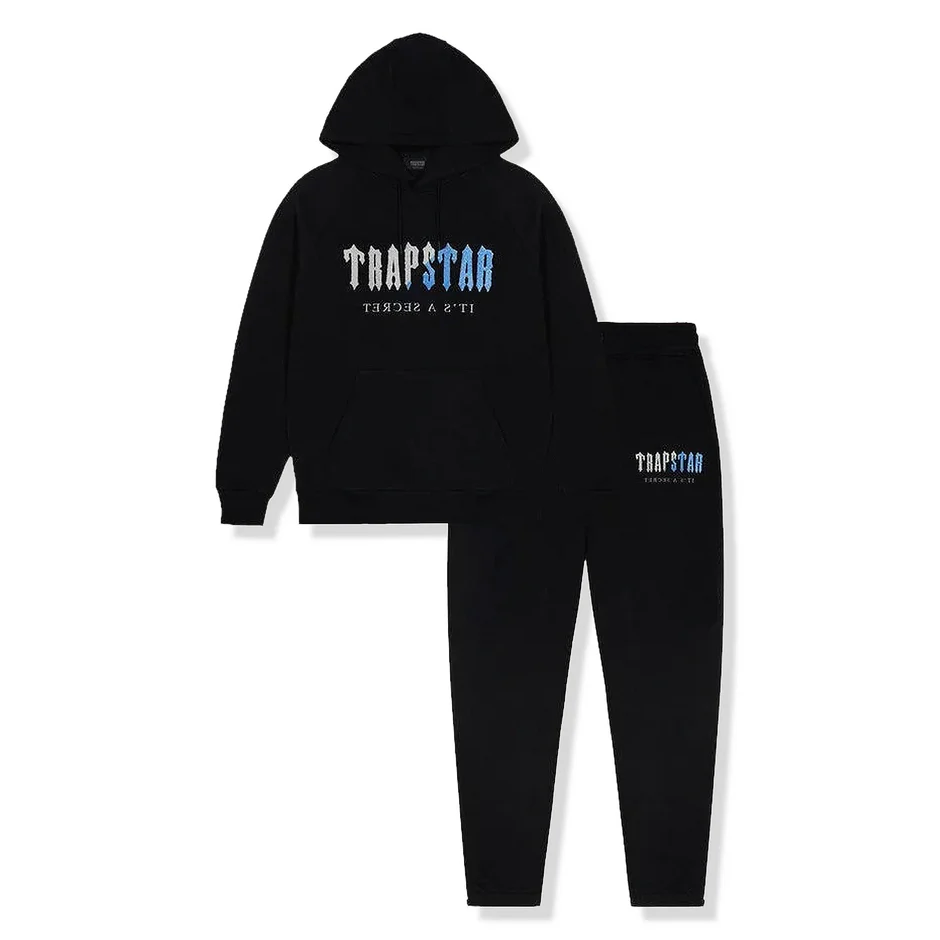 OBO Trapstar Chenille Decoded Hoodie Tracksuit Black Ice Flavours 2.0 Edition