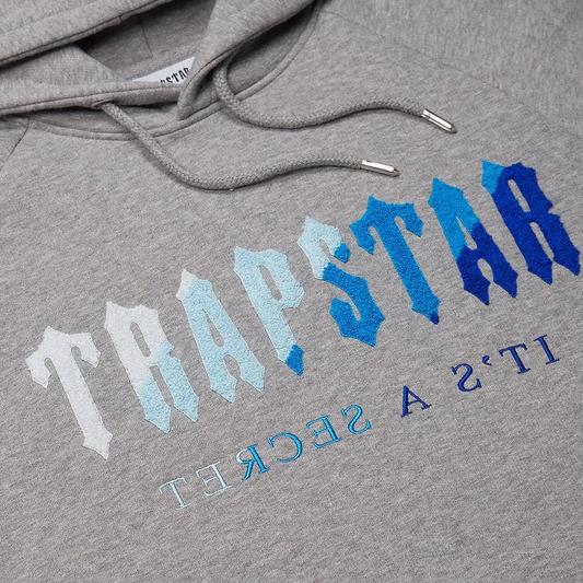 OBO Trapstar Chenille Decoded Hoodie Tracksuit Grey Ice Flavours 2.0 Edition