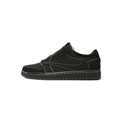 【$75 Free Shipping】Air Jordan 1 Retro Low OG SP Travis Scott Black Phantom DM7866-001 01