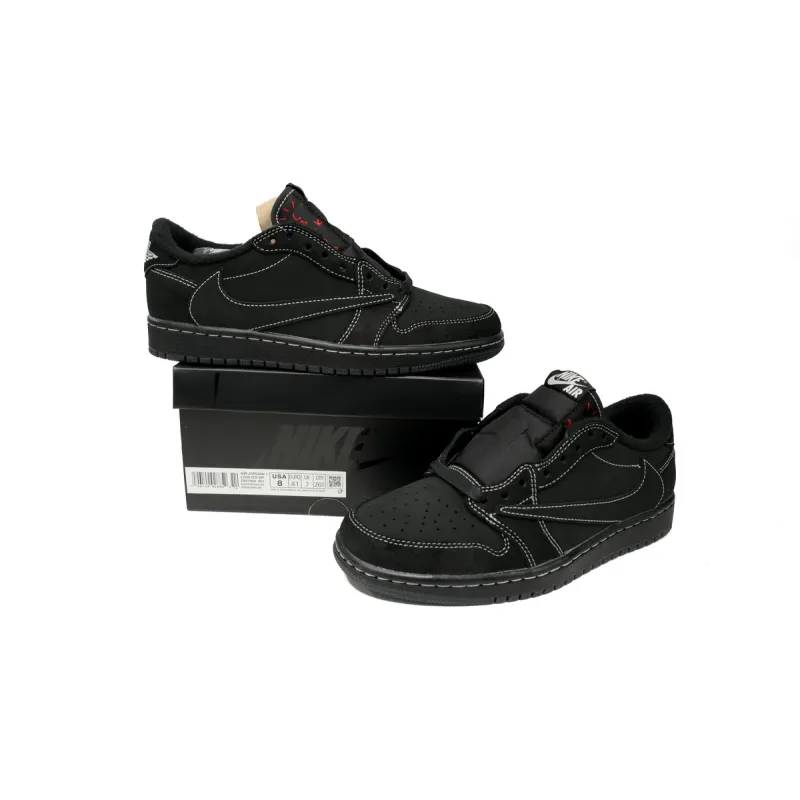 【$59 SALE】Air Jordan 1 Retro Low OG SP Travis Scott Black Phantom DM7866-001