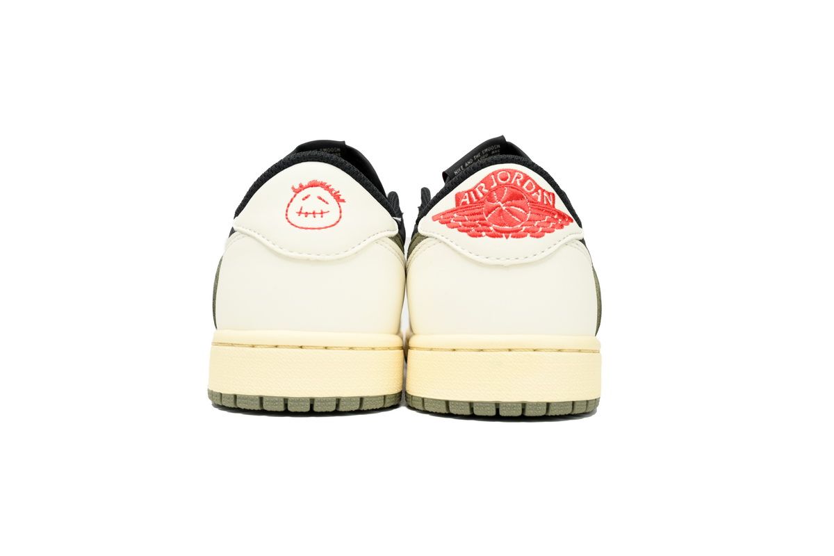 【$59 SALE】Air Jordan 1 Retro Low OG SP Travis Scott Olive (Women's)  DZ4137-106