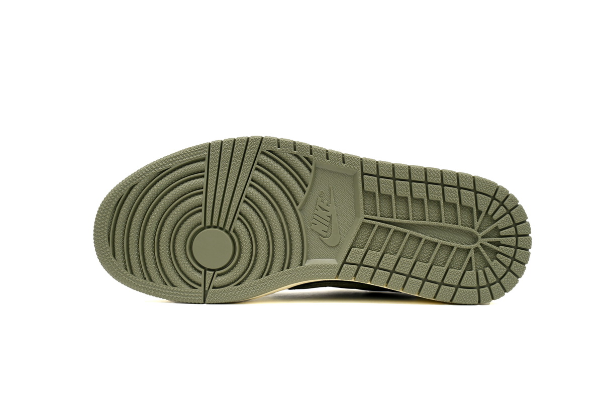 【$59 SALE】Air Jordan 1 Retro Low OG SP Travis Scott Olive (Women's)  DZ4137-106